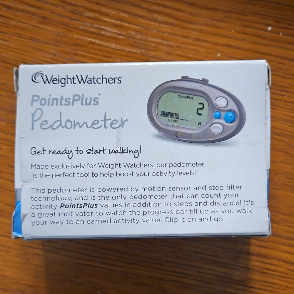 Weight Watchers PointsPlus Pedometer Clip Digital Motion Sensor with User Guide
