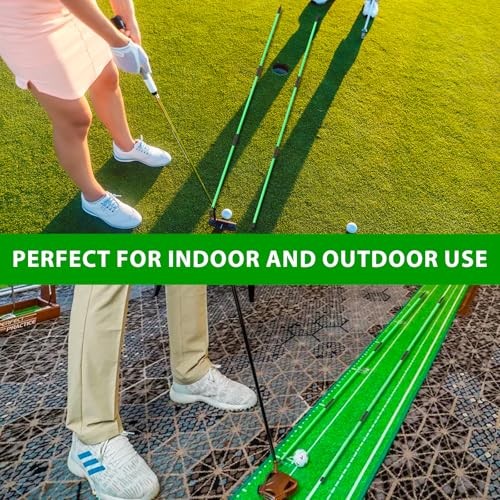 Golf Alignment Sticks 2 Packs 48" Foldable Alignment Stick Golf Training Aid