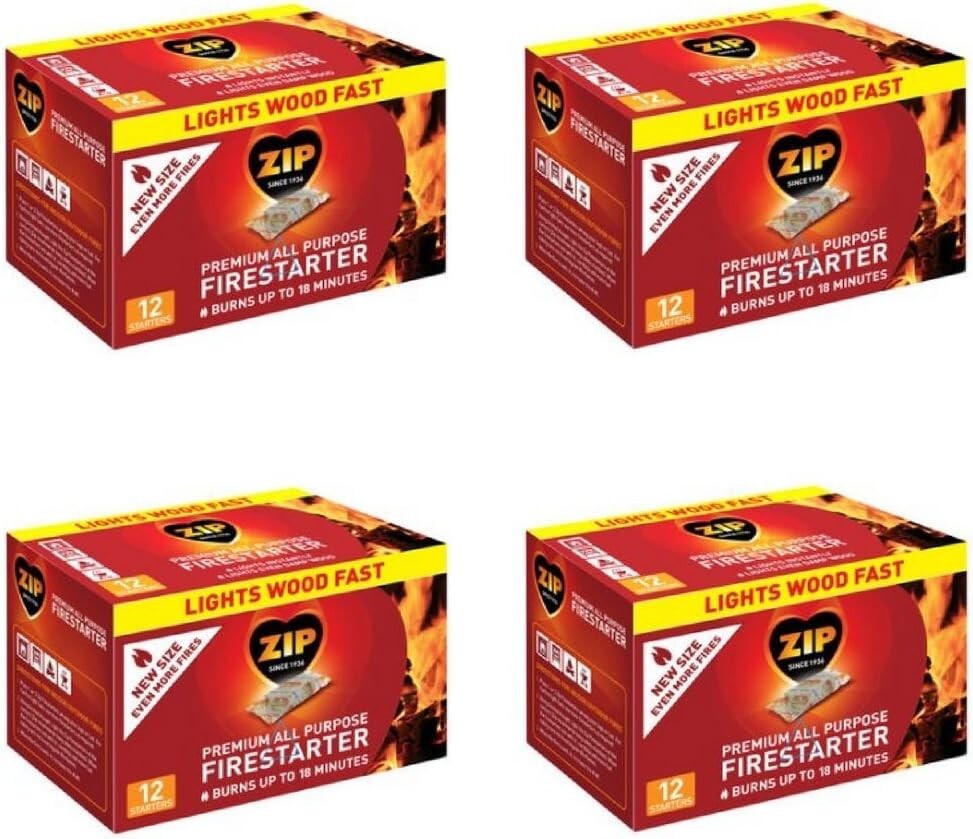 Firestarter 12-Count Zip Premium Pack of 4