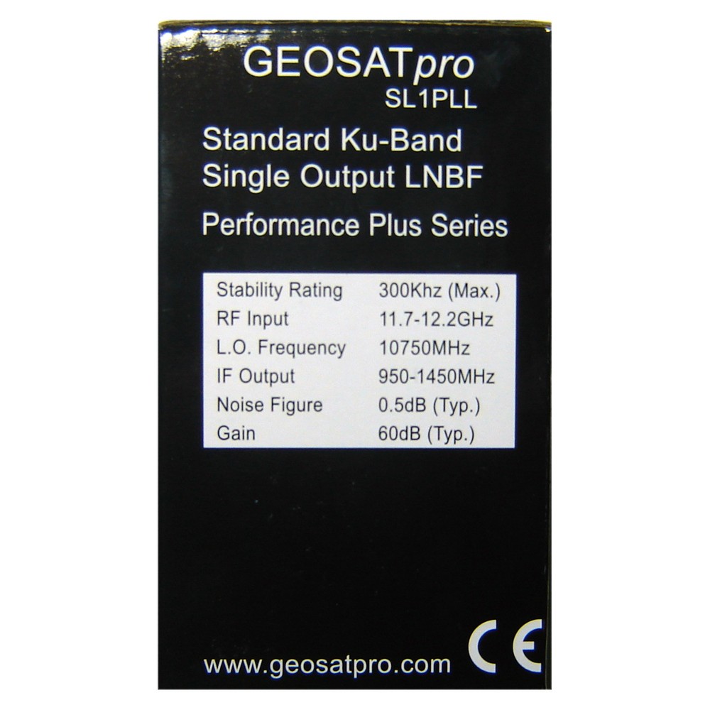 GEOSATpro SL1PLL Standard Phase Lock Loop Linear Ku LNB Universal Single Bracket