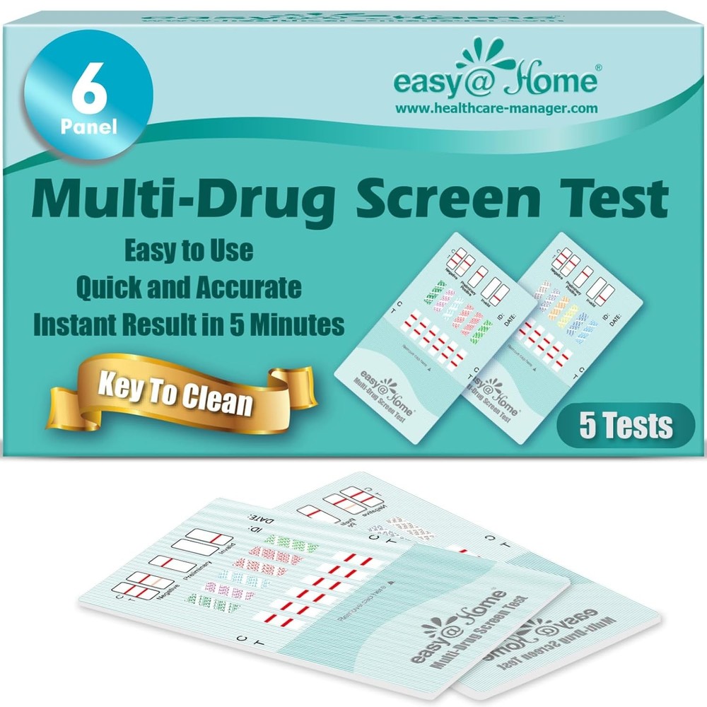Easy@Home 6-Panel Drug Test Kit - Instant Urine Screen