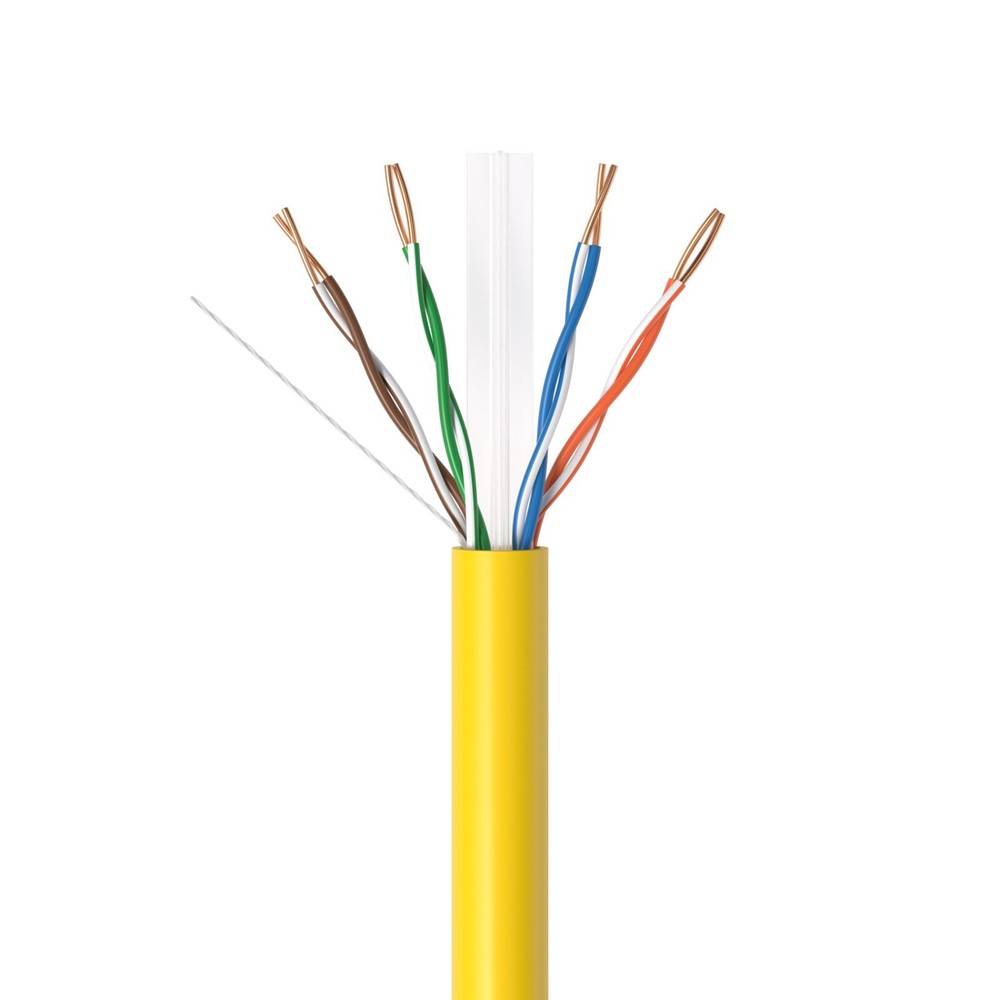 Bulk CAT6 ETL Rated Cable 1000ft 500ft Riser CMR Solid Bare Copper RJ45 Ethernet