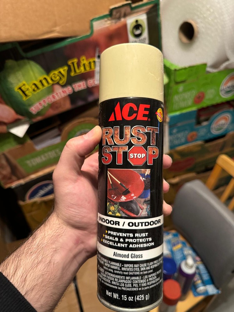 Ace Rust Stop Almond Gloss Spray Paint 15 oz