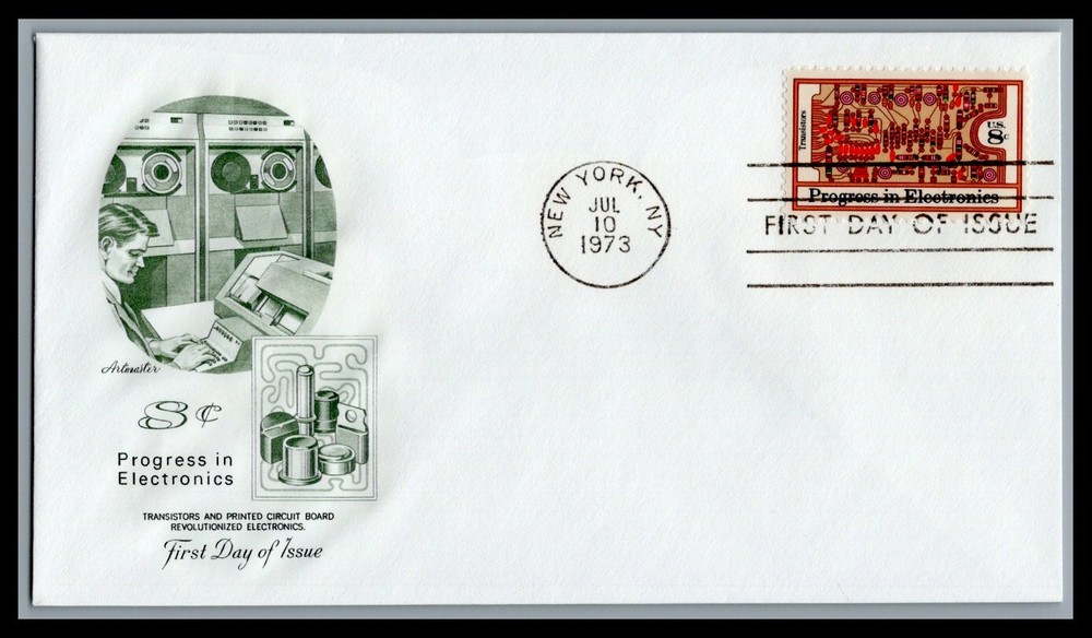 US FDC # 1501 8c Progress in Electronics  Artmaster  1973, 9M230