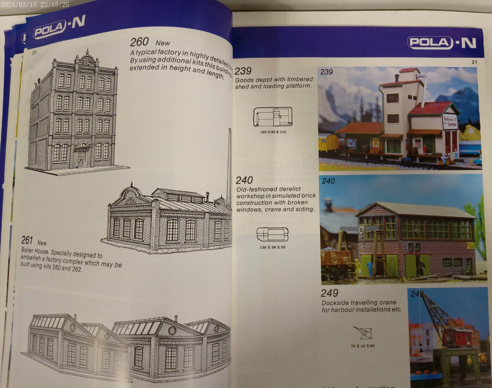 POLA 1983 Model Construction Kits HO-N Catalog