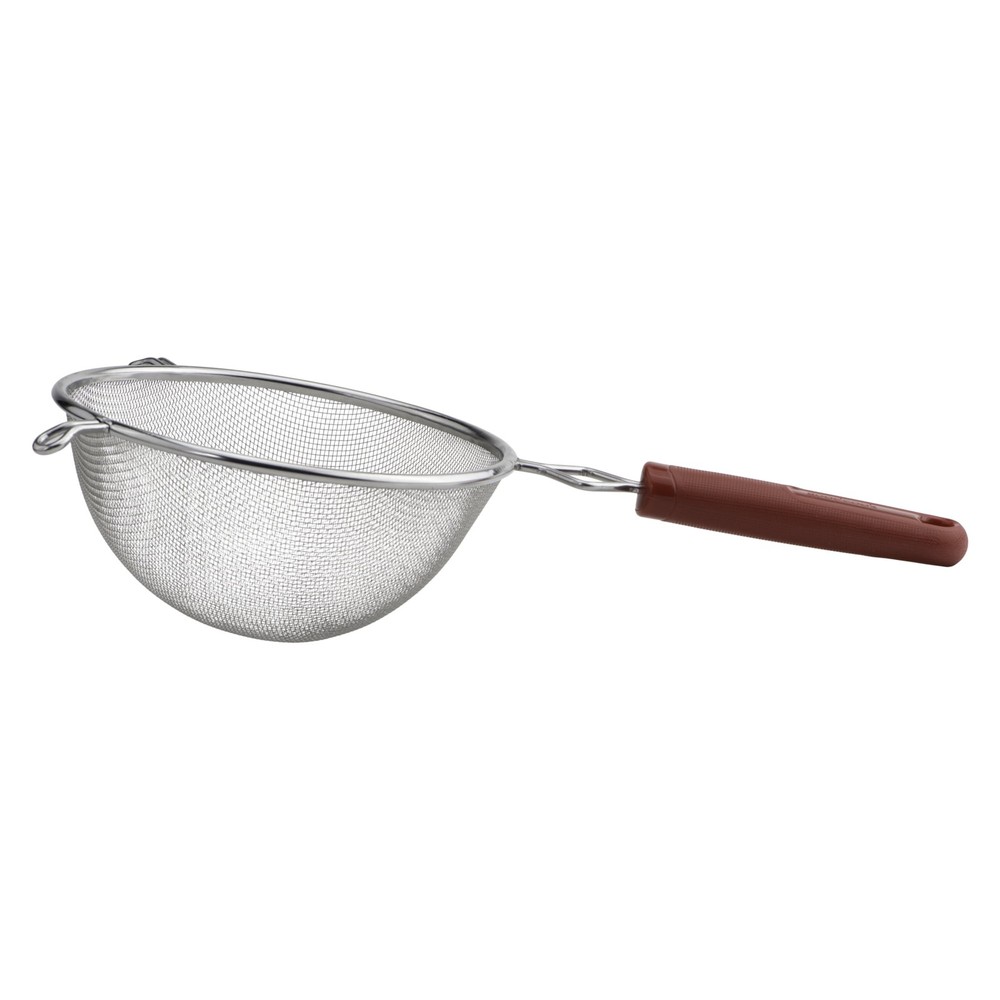 PROfreshionals 6" Stainless Steel Mesh Strainer, Red