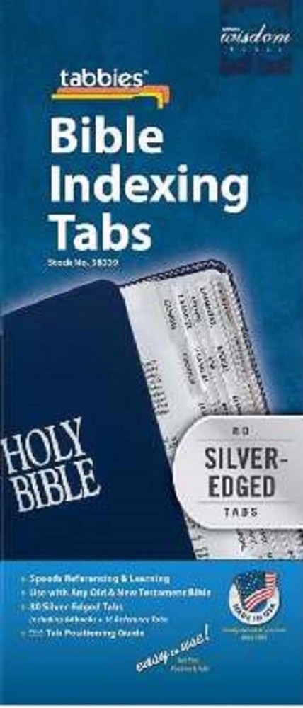 Easy Reading Bible Tabs - Silver