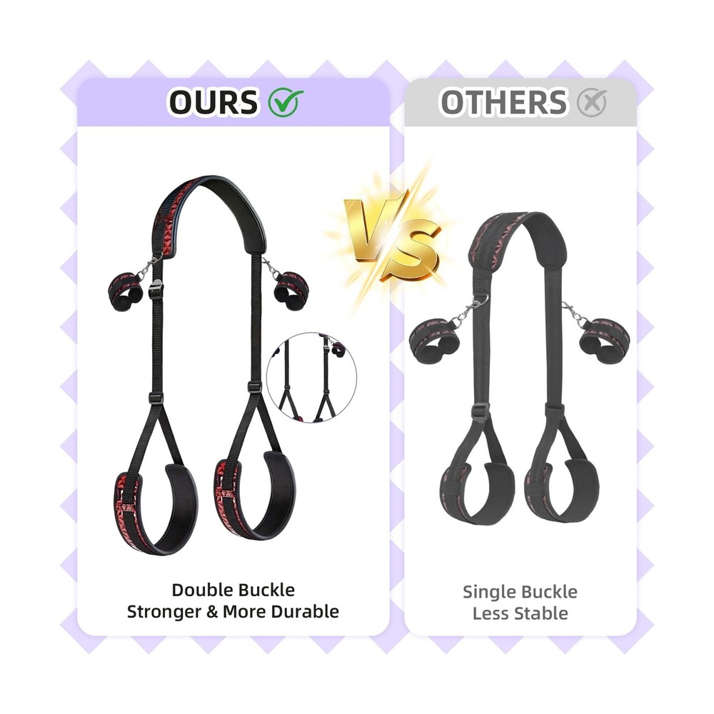 BDSM Restraints, Bondage Set, Handcuffs Restraint Kit with Blindfold, Adjusta...