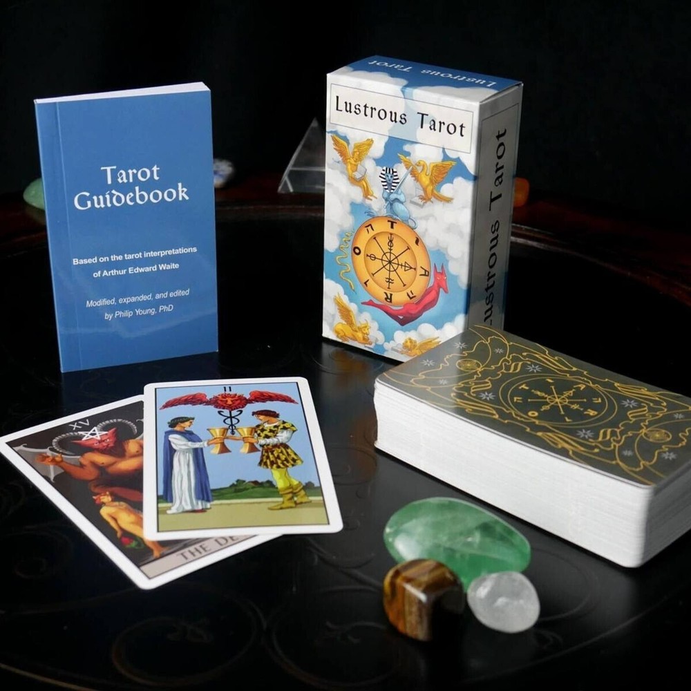 Lustrous Tarot Cards Deck With Guidebook By Da Brigh