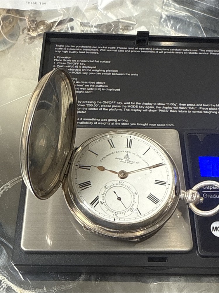 Solid Silver John Forrest 144gram 53mm Balance Is Good Overwind For Service