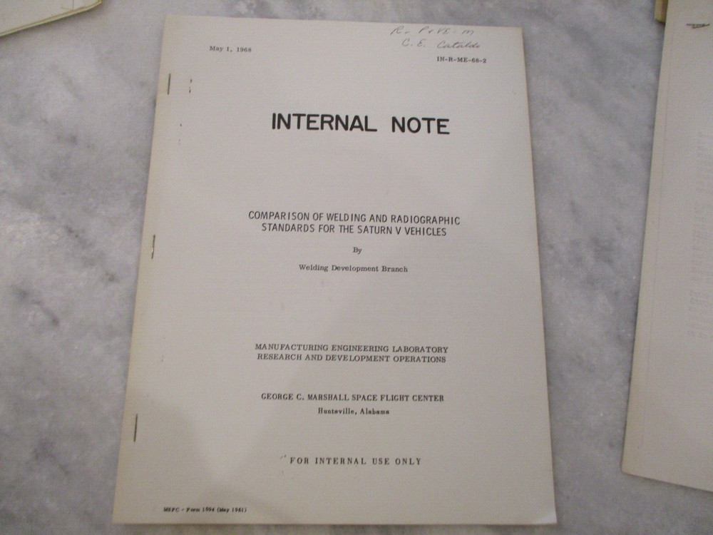 1960s NASA MSFC/BOEING APOLLO/SATURN V ACTUATOR TESTING REPORTS INTERNAL NOTES++
