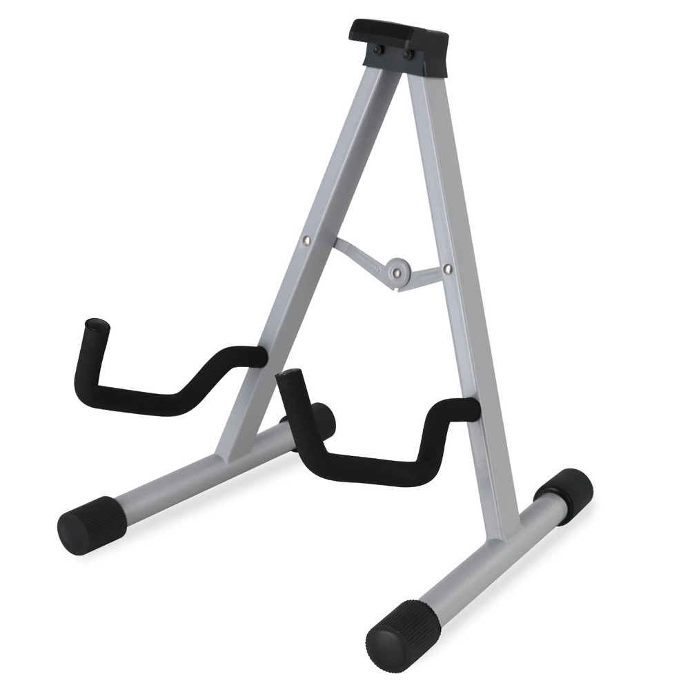 A Frame Portable Foldable Guitar Stand, Adjustable for Multiple Instruments: ...