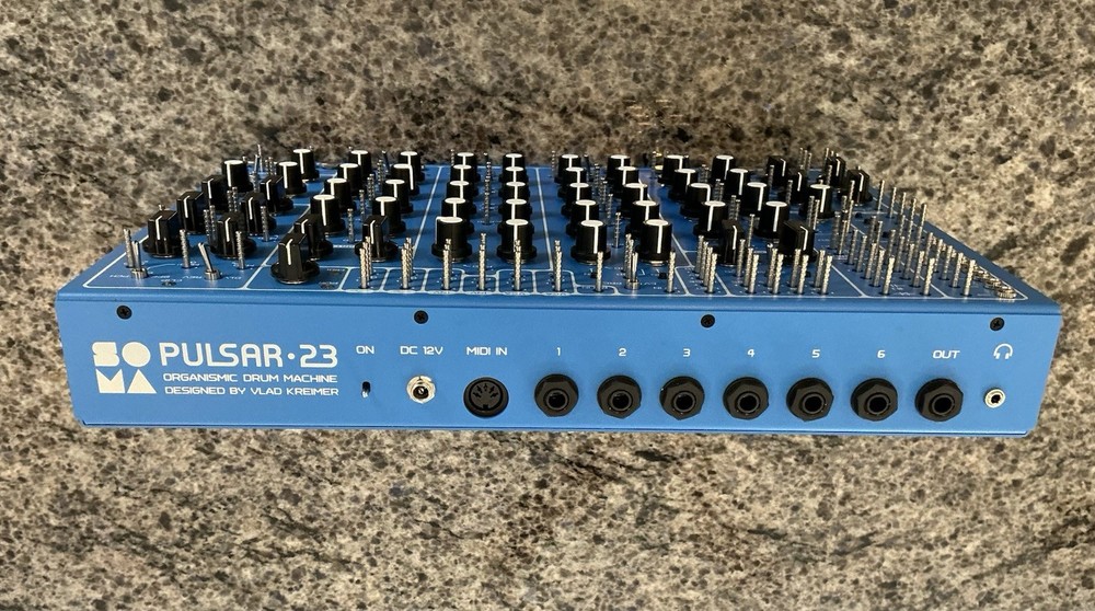 Soma Pulsar-23 Drum Machine Turrent Version w/ Deck-Saver Case Pristine
