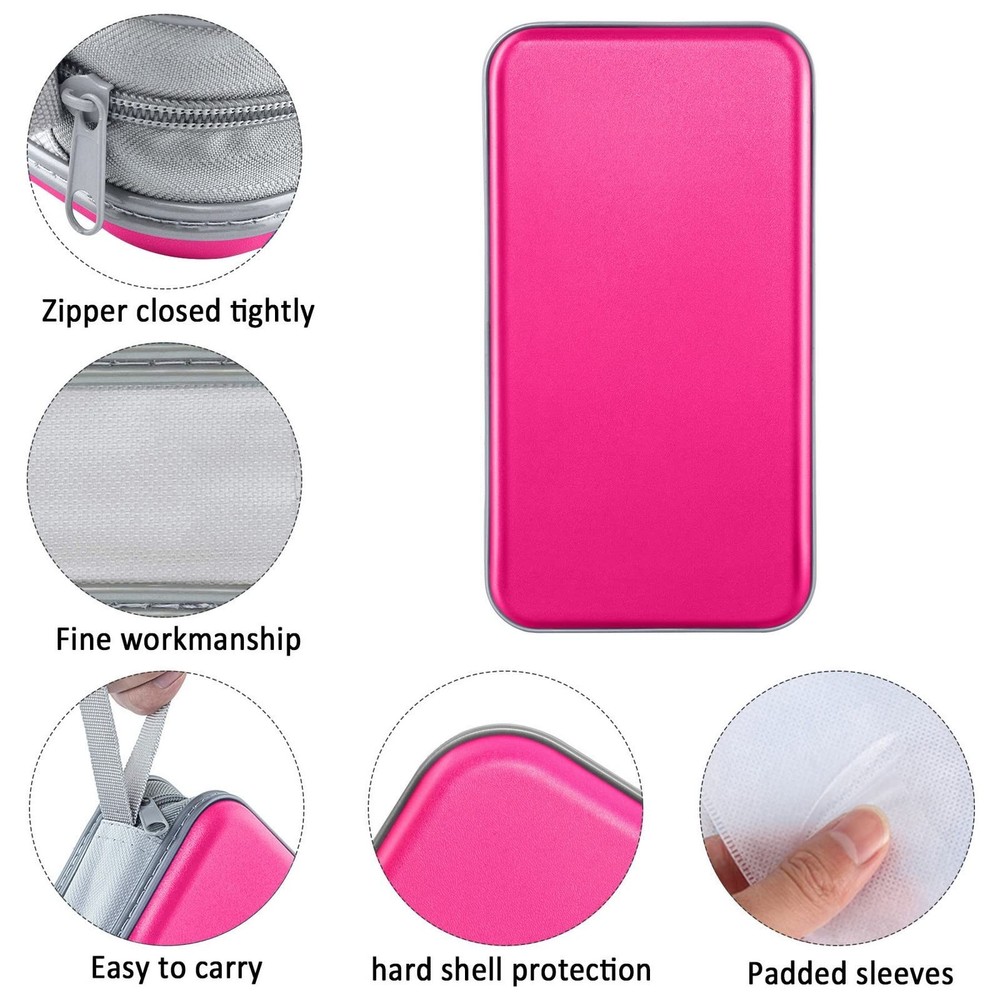 CD Case Holder 80 Capacity CD/DVD Case Holders Wallet Hard Plastic CD DVD Disc