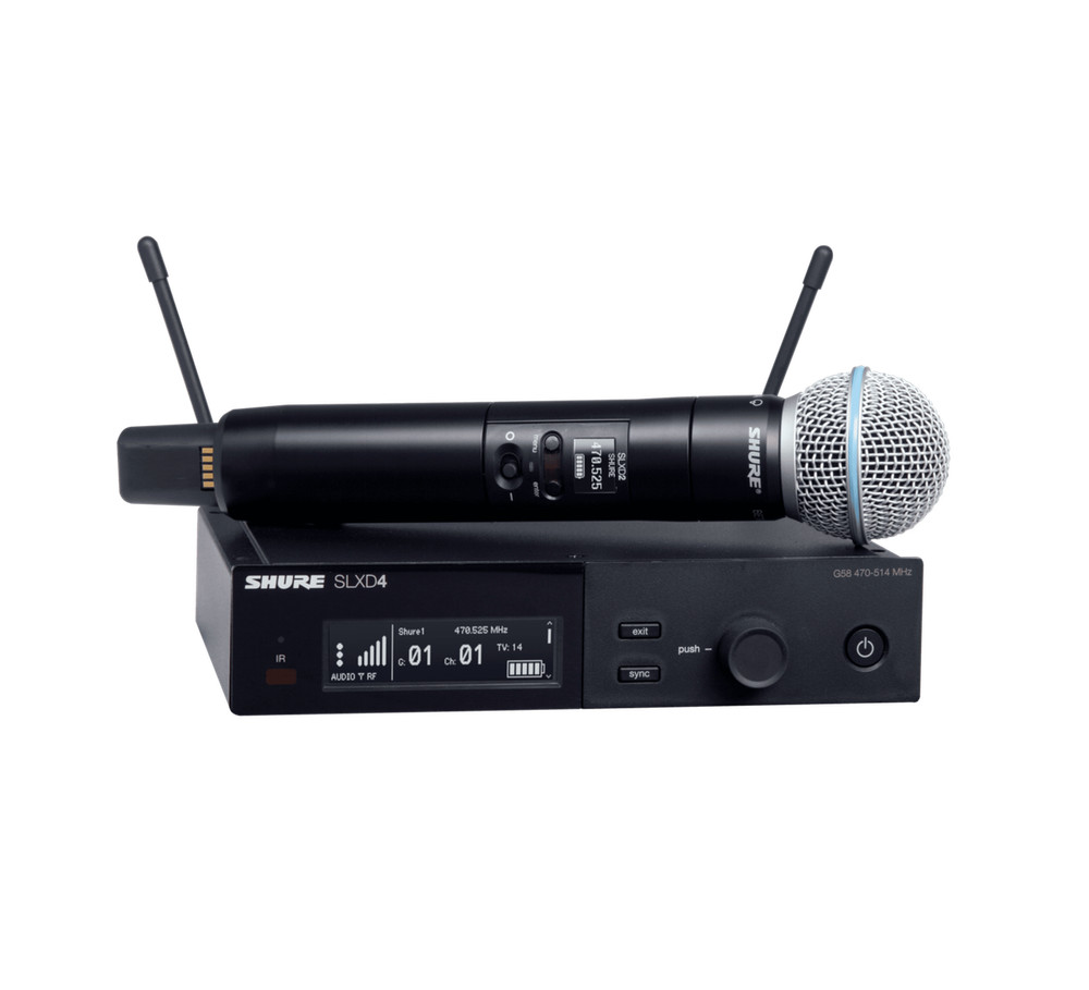 Shure SLXD24/B58 Wireless Handheld Microphone System with Beta 58A Capsule