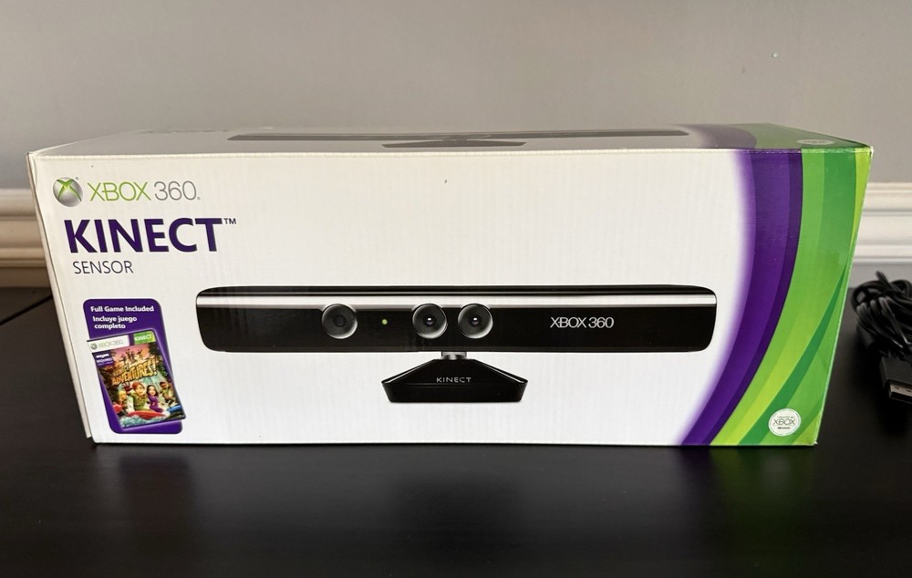 Original XBox 360 Kinect Sensor Box Only With USB Power Adapter