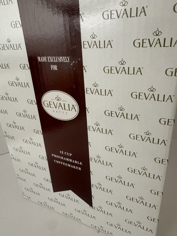 GEVALIA KAFFEE PROGRAMMABLE 12-CUP COFFEEMAKER BLACK MODEL C60-A NEW