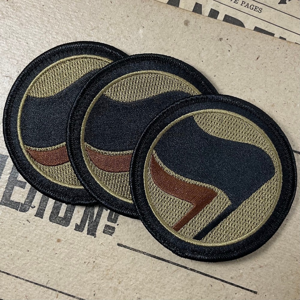 Anti-fascist Action OCP Embroidered Patch | Black On Red