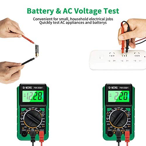 Digital Multimeter, Multi-Function Mini Pocket Size Digital Multimeter with