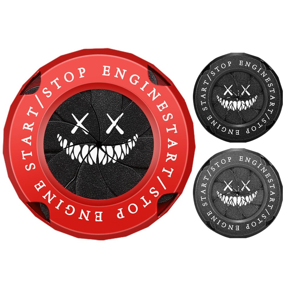 Push Start Button Cover Spin Engine Alloy Start Stop Button Cover Protection
