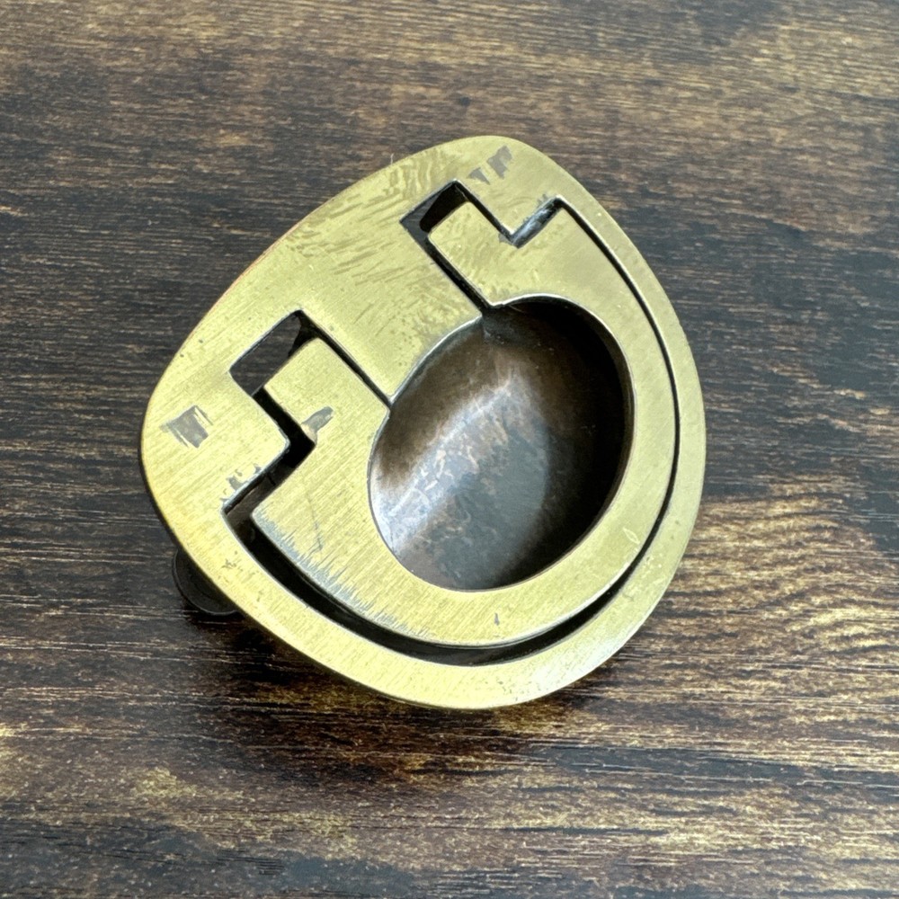 Drexel Passage Drawer Pull Handle Campaign Brass KBC N-16817 Vintage Replacement