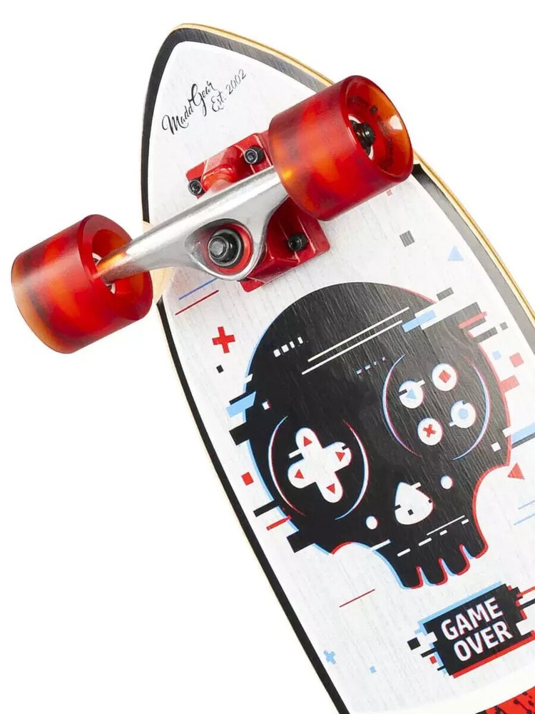 MADD GEAR 32" CRUISER BOARD, GAME OVER *DISTRESSED PKG