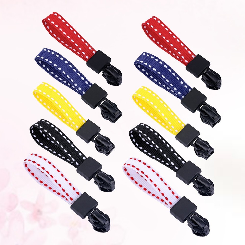 20 Pcs Webbing Zipper Heads Clothes Puller Purse Replacement