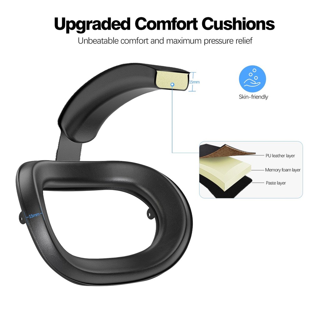 Adjustable Comfort Head Strap for Meta Quest 3S - Lightweight, Balanced Design