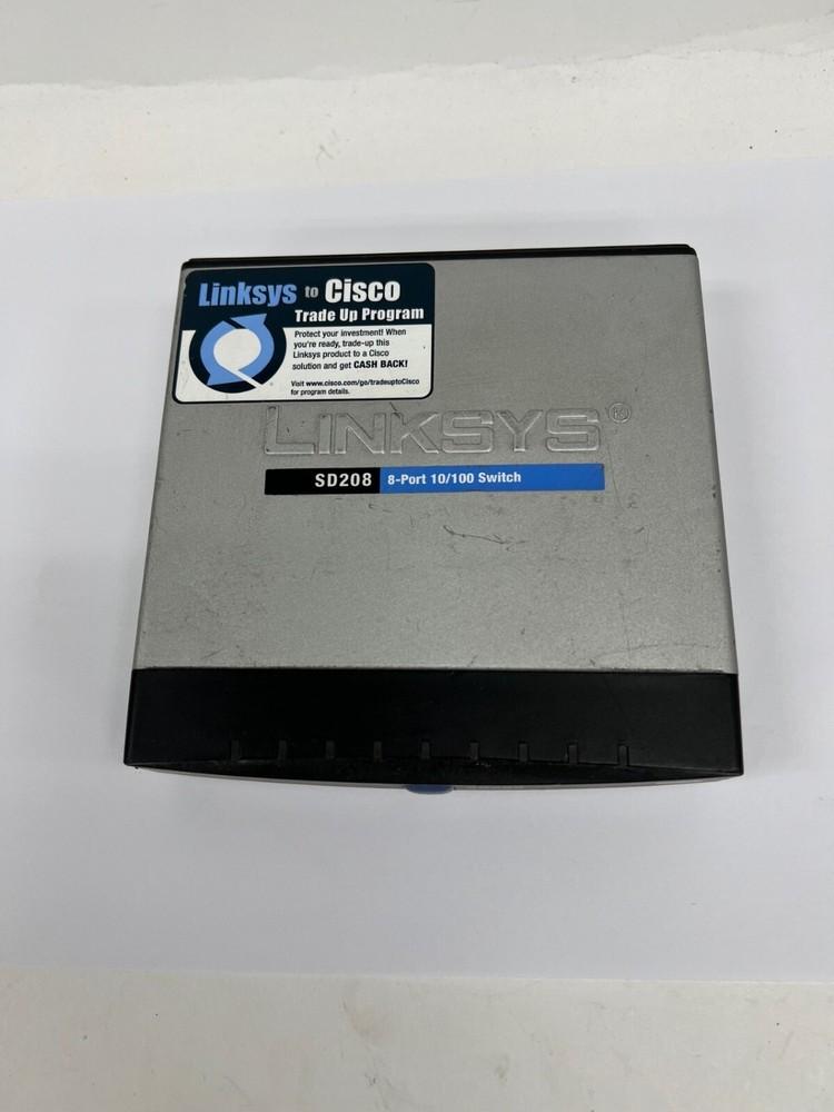 LINKSYS SD208 8-PORT SWITCH 10/100 OAL 5"