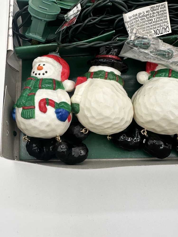 Kurt S. Adler UL1356 10-Light Snowman String light set Used