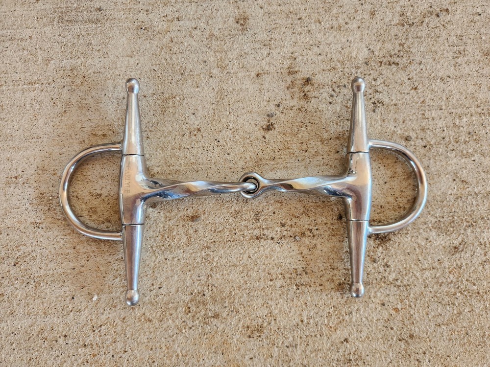 Full Cheek Slow Twist Snaffle Bit 4.5”