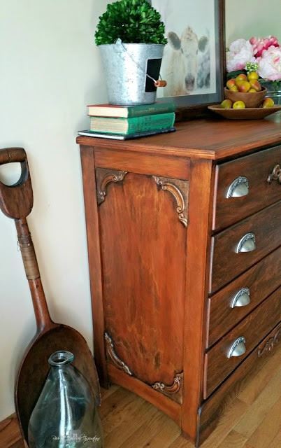 3" Paisley Cup Pull Brushed Satin Pewter