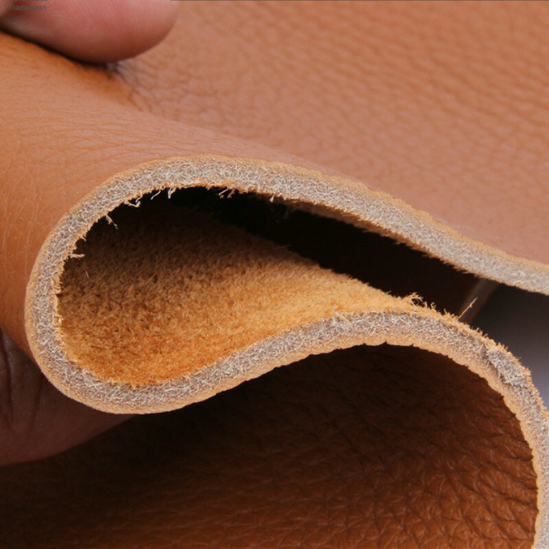 3.5mm Thickened Cowhide Genuine Leather Fabric First Layer Lychee Grain Material