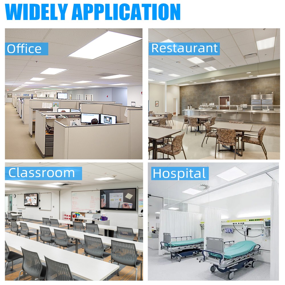 2X2 ft LED Flat Panel Light, 45W with 5400LM, Drop Ceiling Flat LED Lights Panel