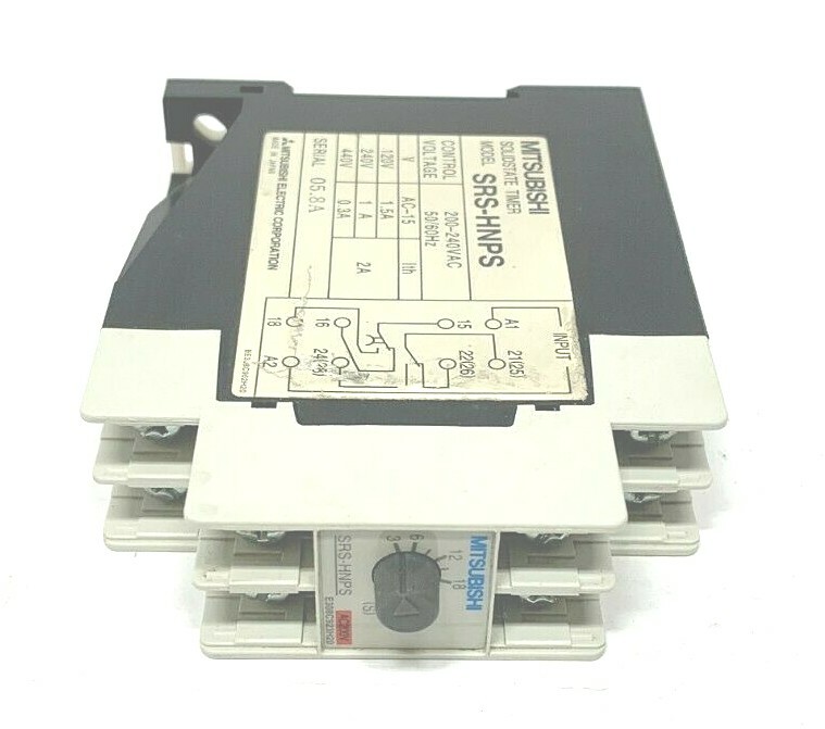 NEW MITSUBISHI SRS-HNPS SOLID STATE TIMER MODULE, 200-240VAC