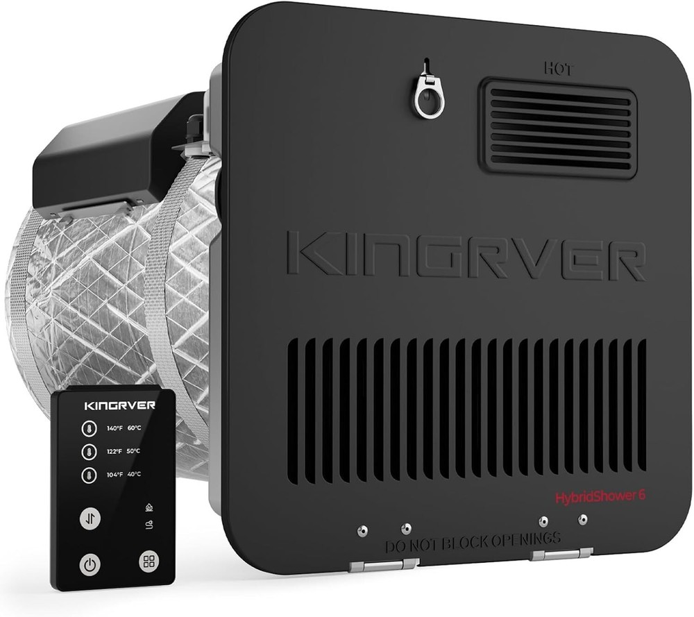 6/10 Gallon RV Camper Hot Water Heater Gas+Electric Bulit-in Magnesium Anode Rod