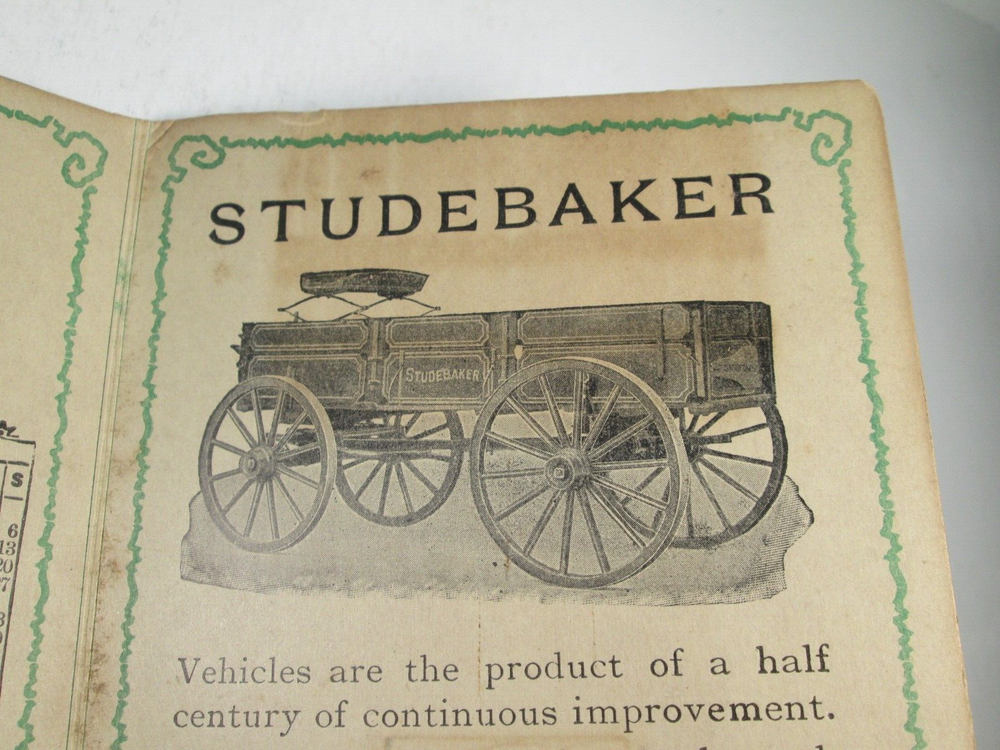 Studebaker Bros. Mfg. Co. Adv. Needle Case - Wagons Carriages Automobiles