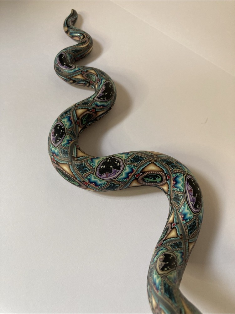 POLYMER CLAY SNAKE SCULPTURE