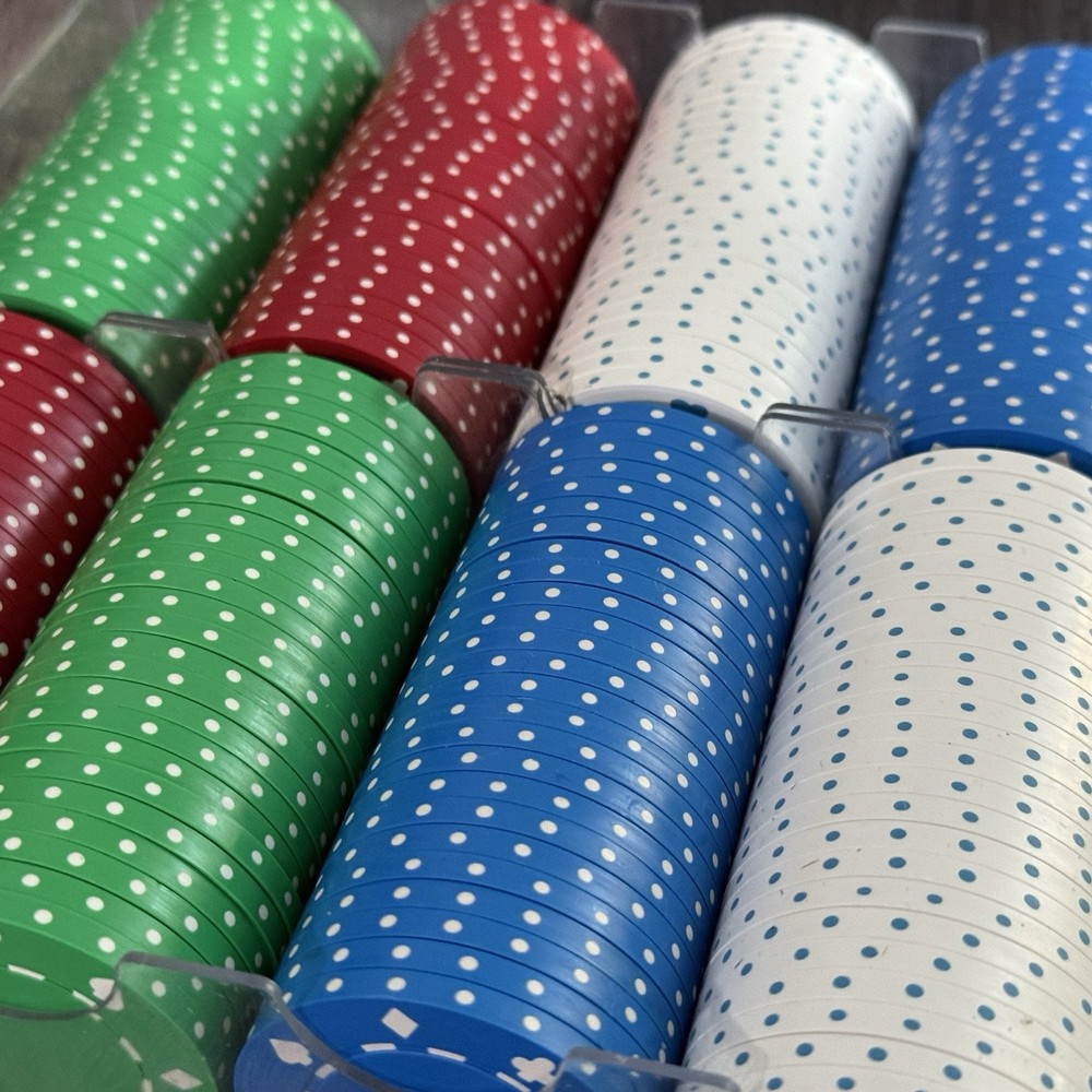 Plastic Poker Chips Sets 120 Chips Plastic Cases