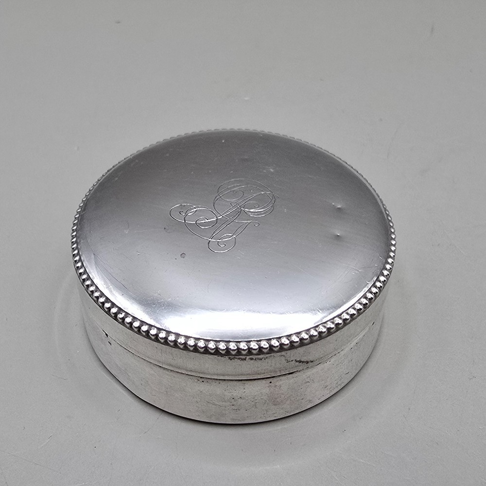 Antique Continental 800 Silver Vanity Box