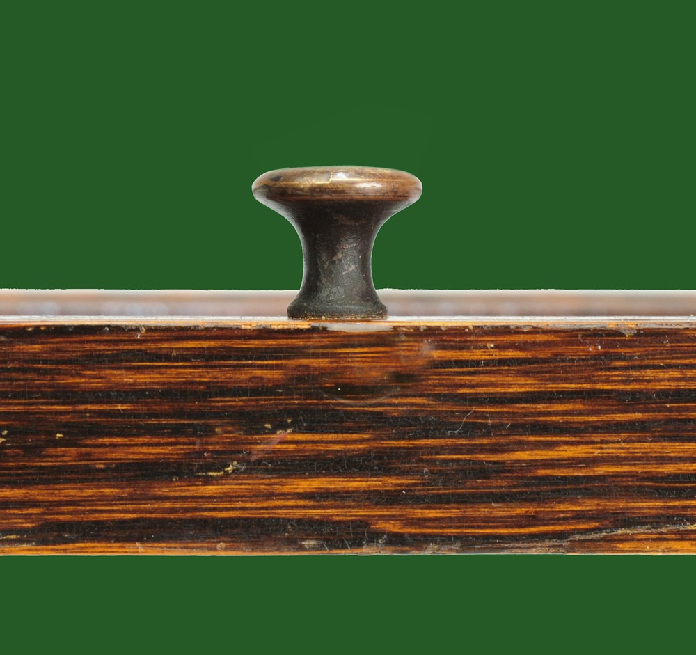 GLOBE WERNICKE® BOOKCASE POLISHED DOOR KNOBS (PAIR). 99% PERFECT DIMENSIONALLY!!