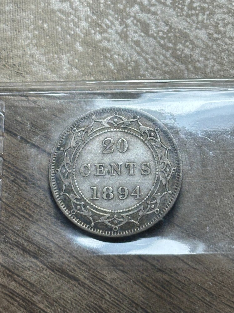 Newfoundland 20 Cent 1894 ICCS Graded VF-30