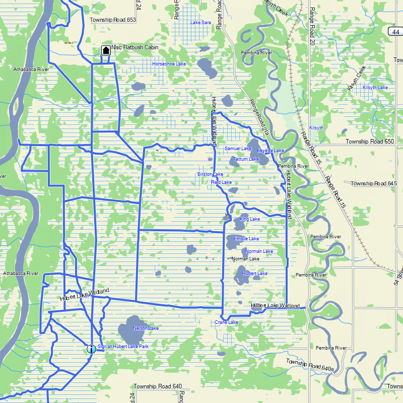 TrakMaps Snowmobile Alberta - Garmin GPS Map
