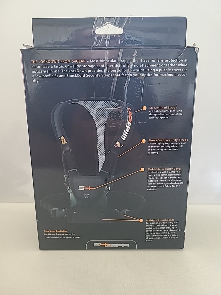 S4 Gear Lockdown Optics Deployment System Hunting Binoculars Harness