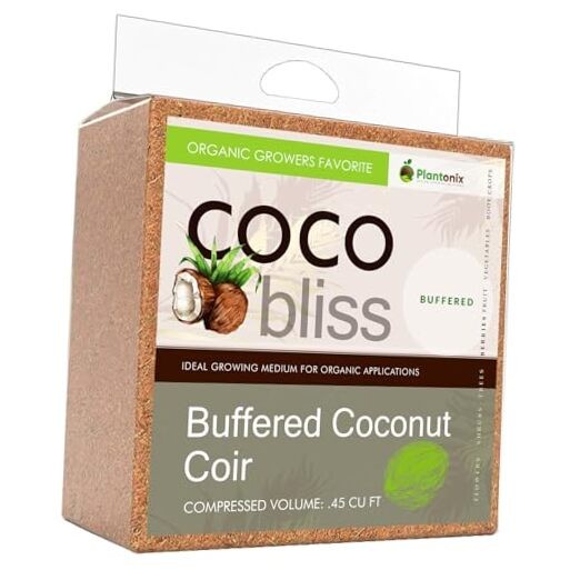 - 100% Buffered Organic Coco Coir for Plants & Buffered Coco Bliss (10lbs)