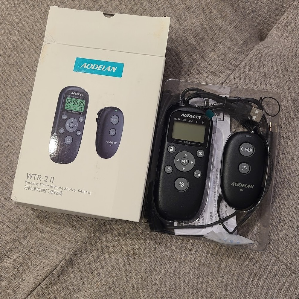 AODELAN Sony Cameras Rechargeable Timer Shutter Release Remote Control with LCD