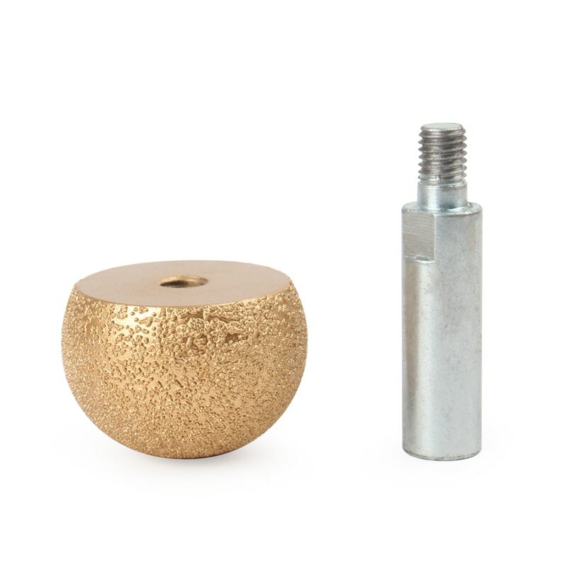 Diamond Grinding Bit 1-3/8" 2" Spherical Head Round Ball Tools For Stone Pebble