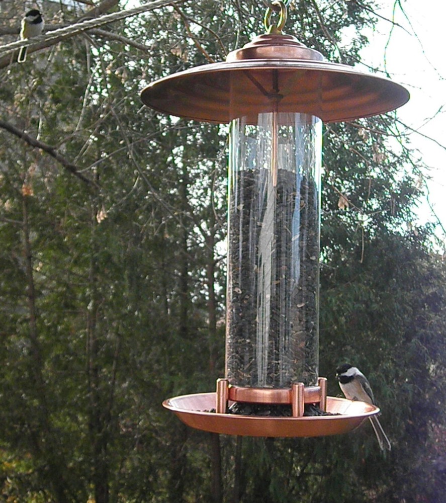 Bird Feeder Hancrafted PURE COPPER (Not Plated)