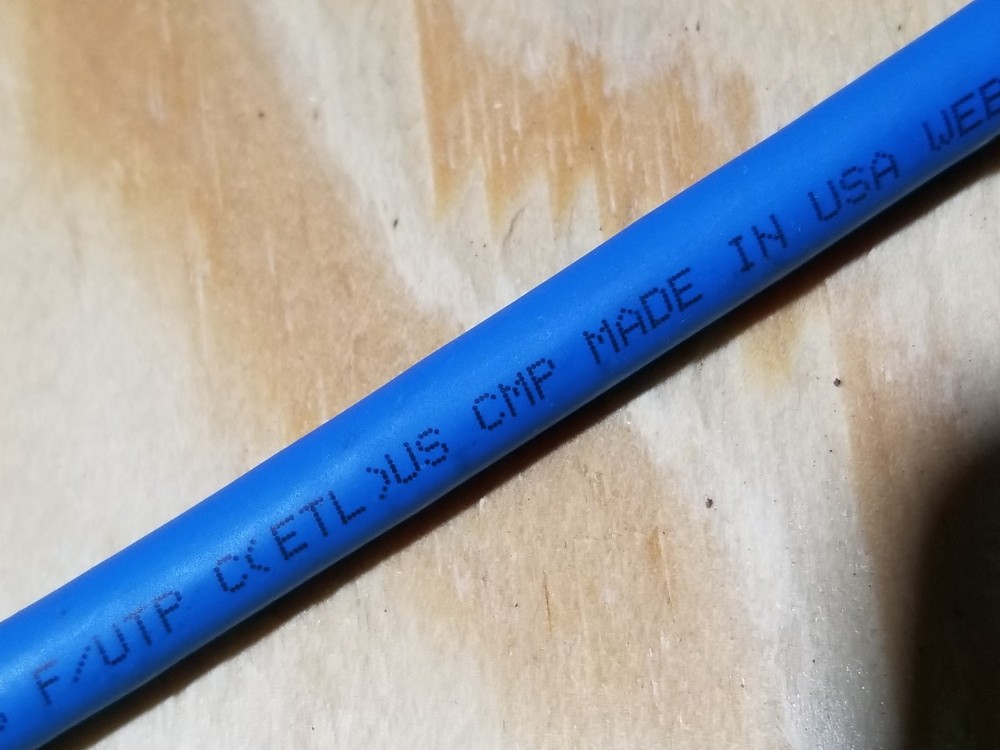 Commscope CS34P 23/4P Cat6 F/UTP WebTrak Plenum Shield Network Cable Blue /100ft