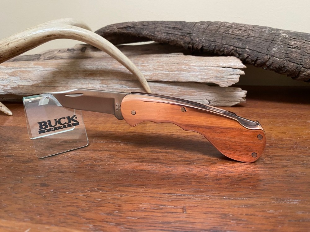 Buck Knife 422 - Vintage (1-Dot) Solid Copper "Thick" Custom Frame **Clean**